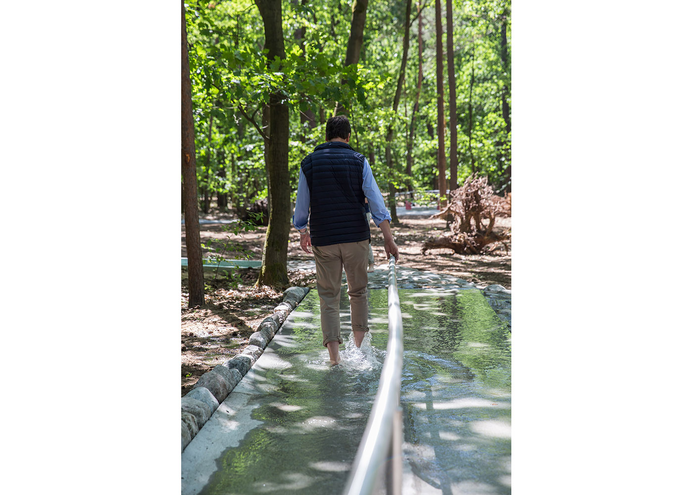 Wasserschräge Barfußpark Beelitz-Heilstätten